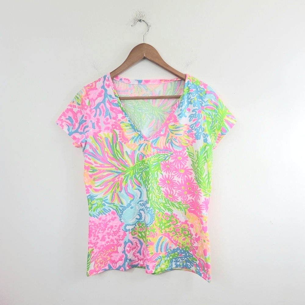 Lilly Pulitzer Michele top lovers coral